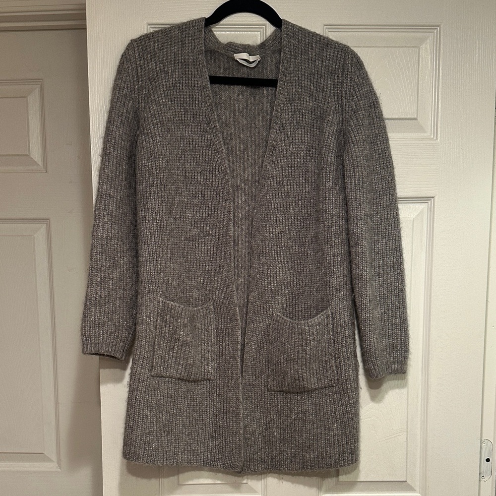 Boss Gray Women's Wool-blended Cardigan